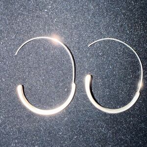 Elegant Silver Hoop Earrings